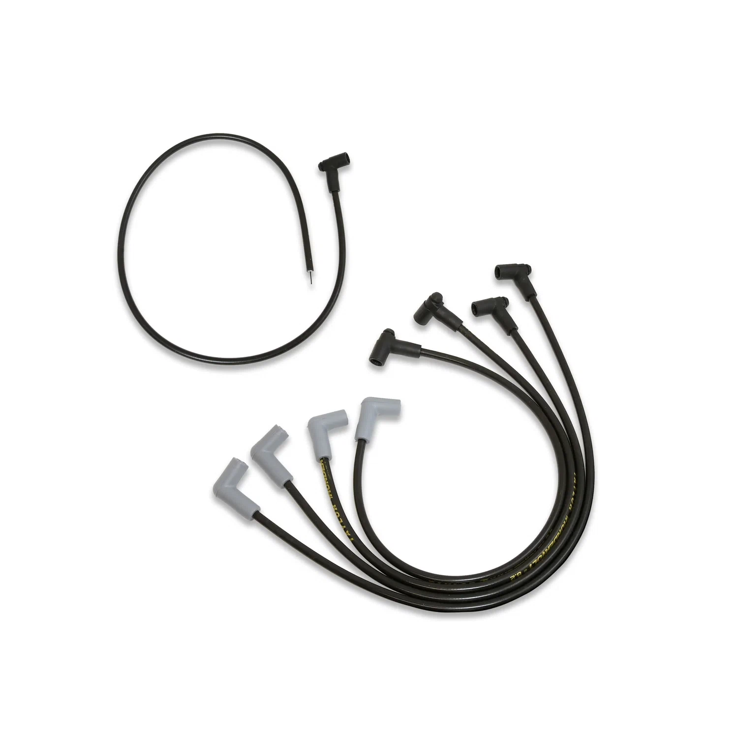 Spark Plug Wire Set Universal 8.2mm Silicone Thundervolt 40 ohm_ft Black 87035